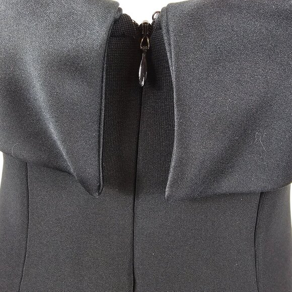 Vtg Alex Evenings Formal Gown 10 Black Timeless Satin Dress Elegant Evening USA - Picture 7 of 16